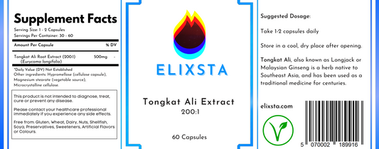 Tongkat Ali Extract 200:1 60 capsules